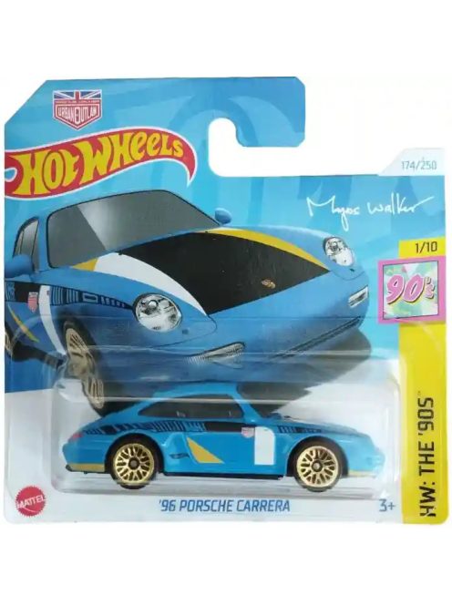 Hot Wheels: '96 Porsche Carrera kisautó 1/64-es méretarány - Mattel