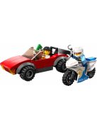 Lego City 60392 Rendőrségi motoros autós üldözés 